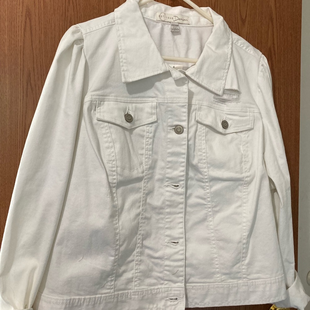 Denim jacket. Rustic button down new. Got it from Cato’s